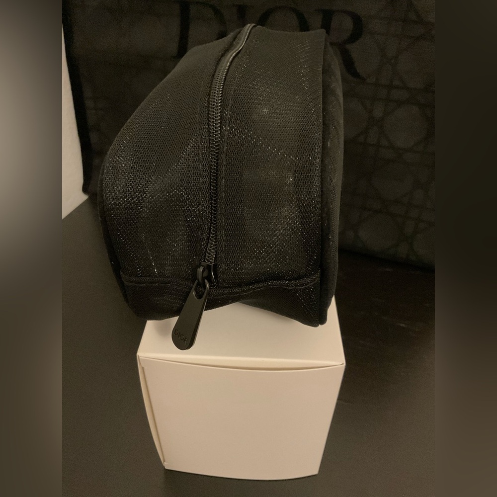 NIP 2pcs Dior GWP Black Monogram Shopping Tote with Pouch - Picture 5 of 6